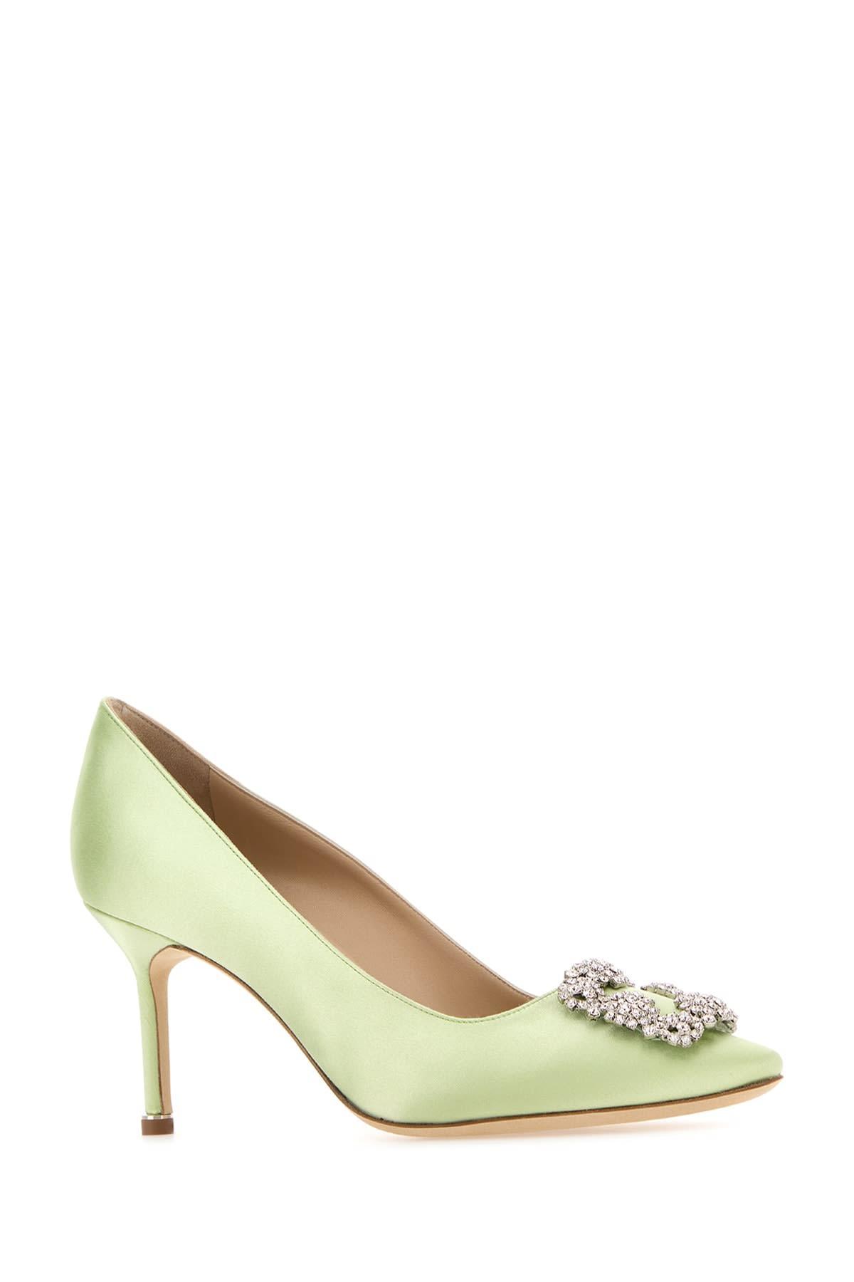 MANOLO BLAHNIK Women Hangisi Pumps In Lgrn Product Image