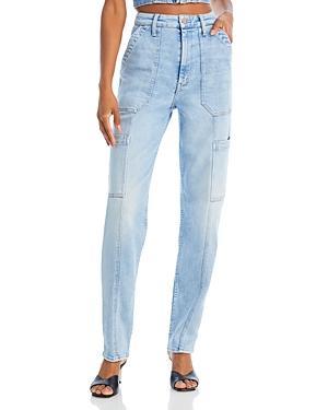 Womens The Private Double Pocket Skimp High-Rise Stretch Tapered Jeans Product Image