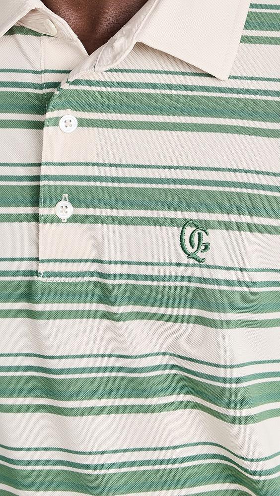 Quiet Golf Monogram Striped Polo | Shopbop Product Image