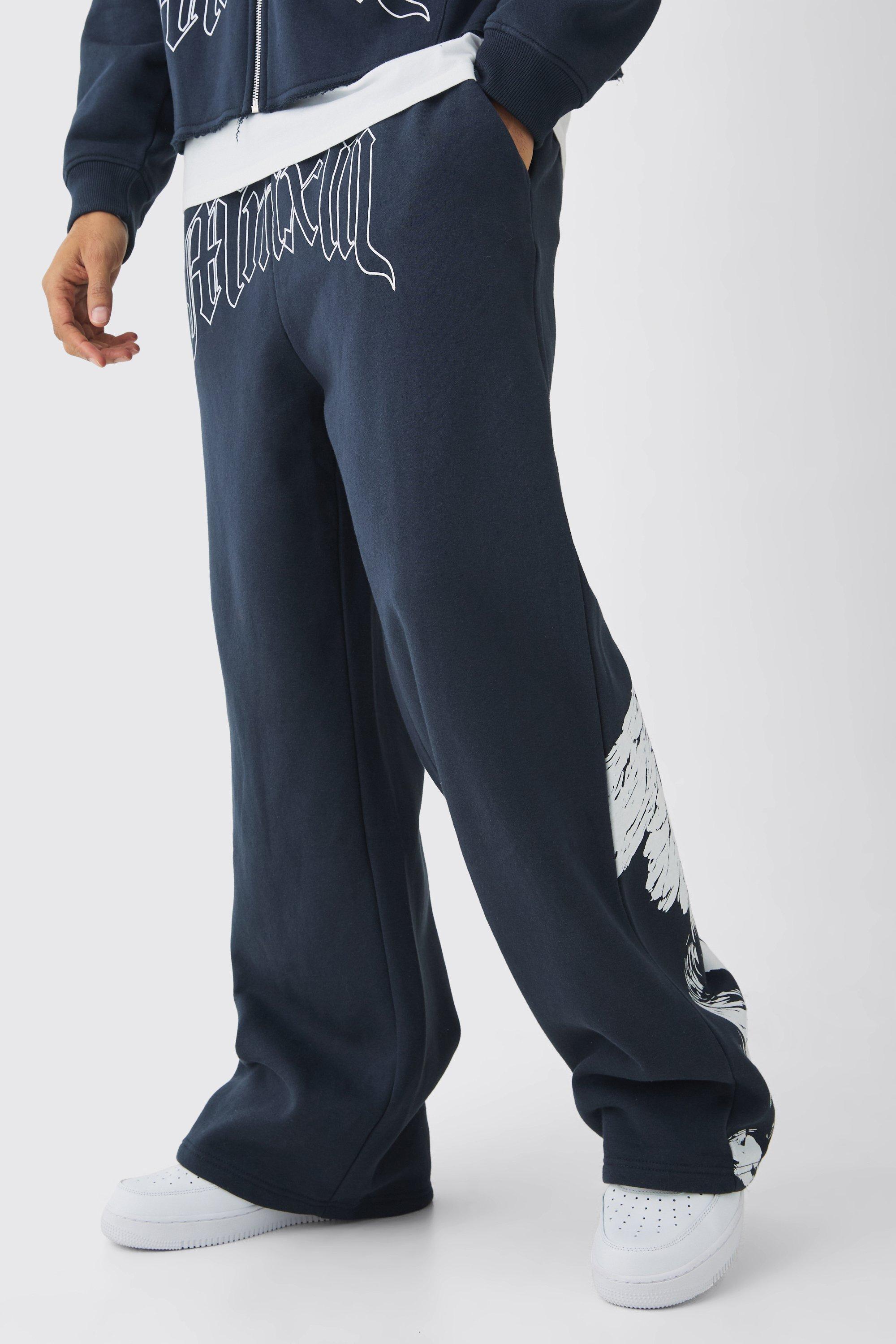 Wide Fit Renaissance Graphic Sweatpants | boohooMAN USA product image