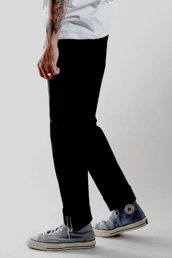 Japanese Jet Black | Slim Straight Selvedge Denim Product Image