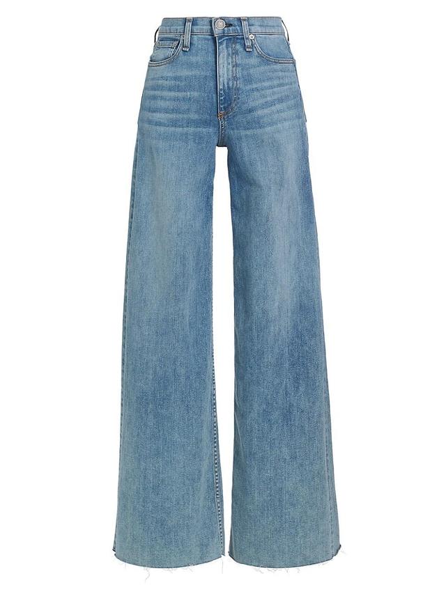 Womens Sofie High-Rise Wide-Leg Jeans Product Image