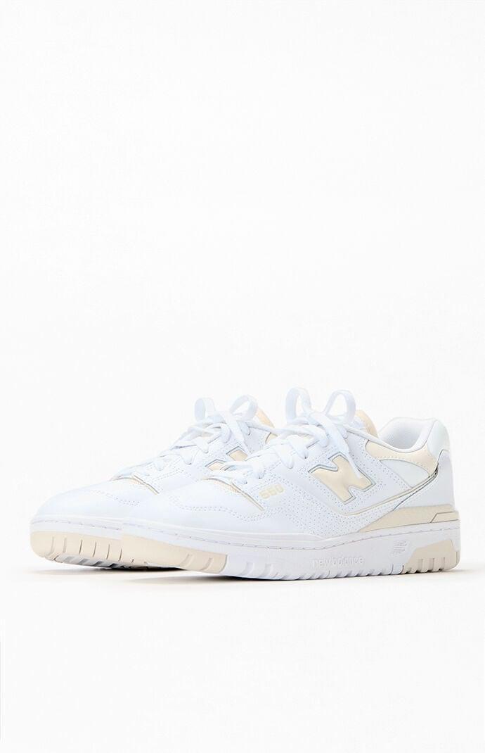 Womens New Balance 550 Athletic Shoe - White / Beige Product Image