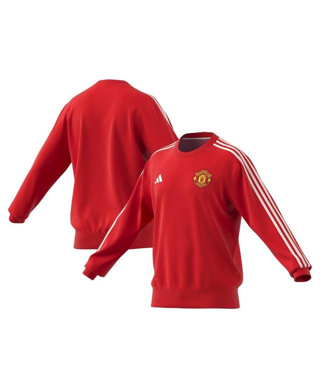 Adidas Mens Red Manchester United Dna Pullover Sweatshirt Product Image