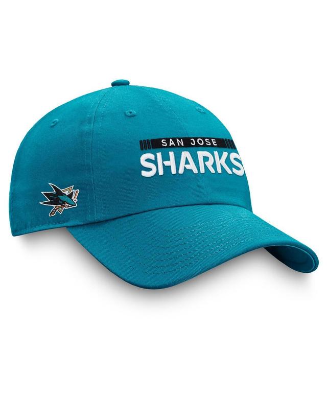 Mens Fanatics Teal San Jose Sharks Authentic Pro Rink Adjustable Hat Product Image