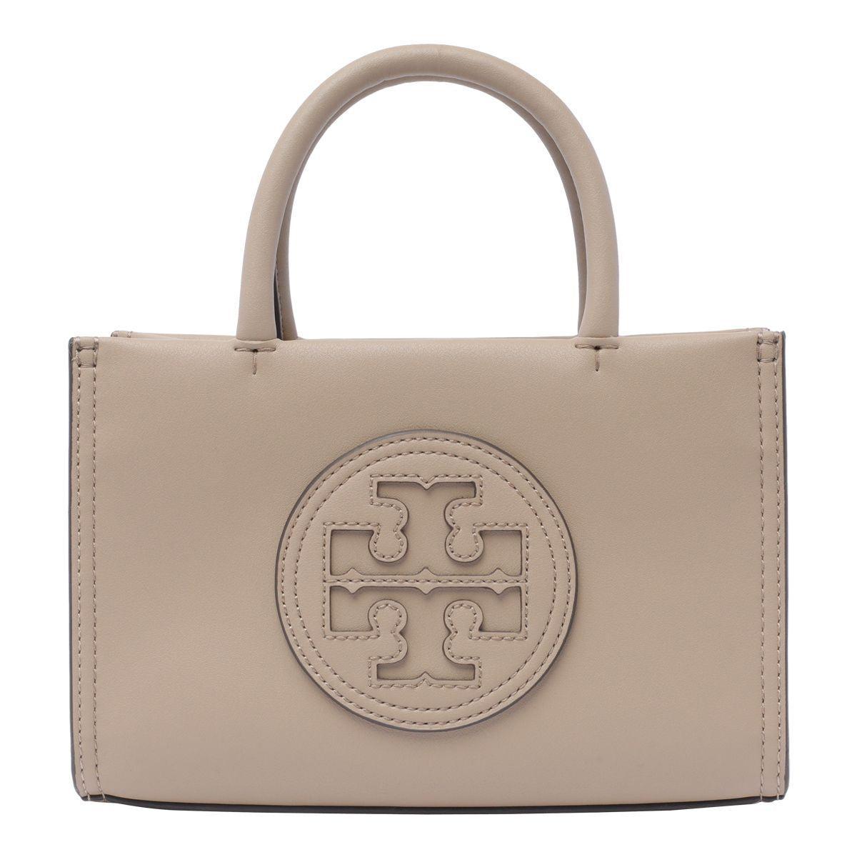 Open Top Mini Tote Bag In Beige Product Image