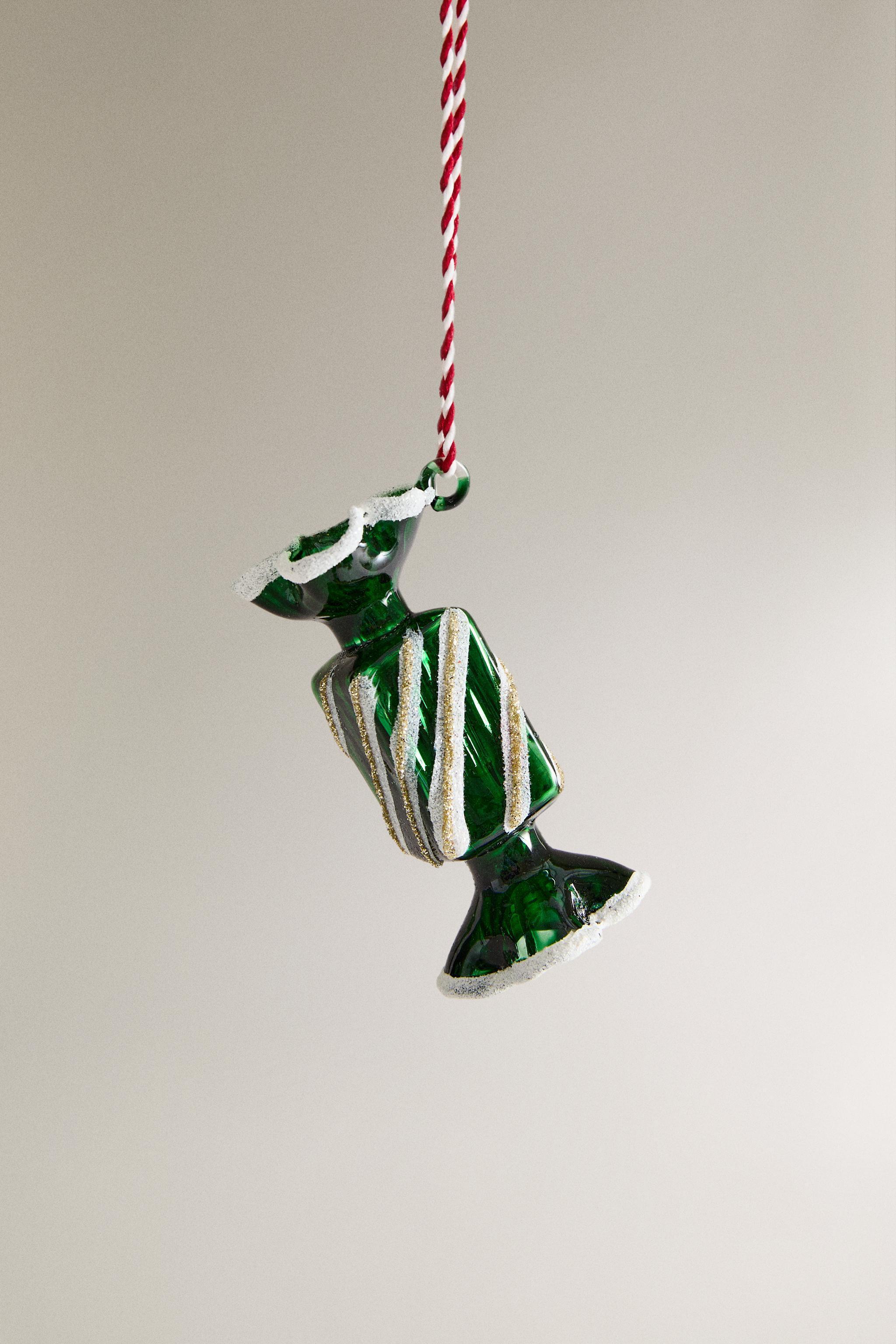 GLASS CANDY CHRISTMAS TREE DECORATION Product Image