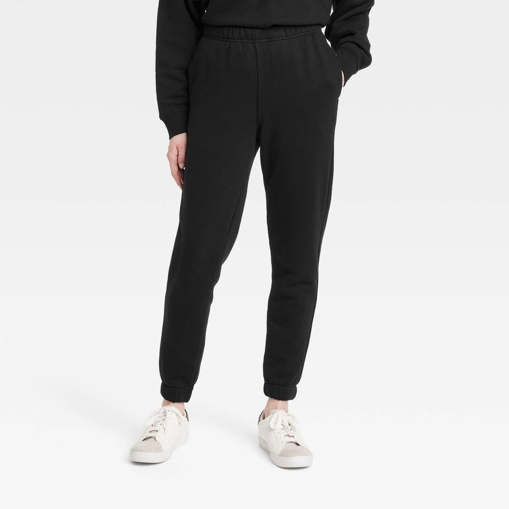 Womens Fleece Joggers - Universal Thread Black XS Product Image