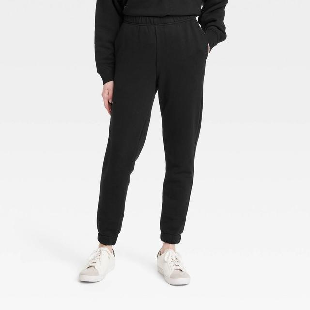 Womens Fleece Joggers - Universal Thread Black XL Product Image