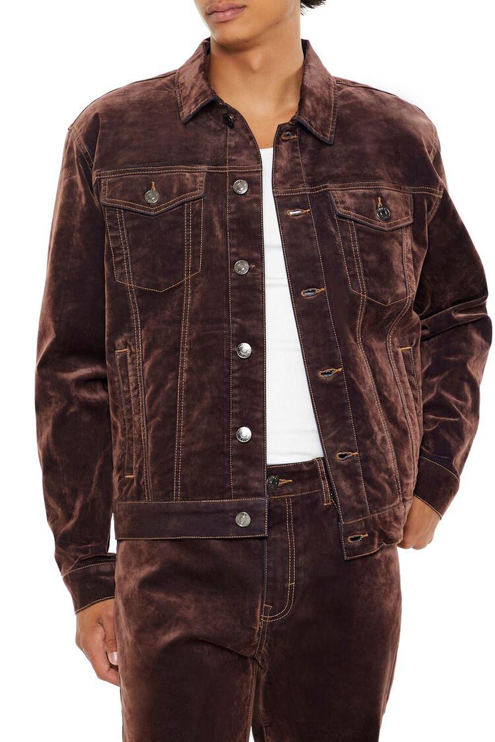 Textured Trucker Jacket | Forever 21 Product Image