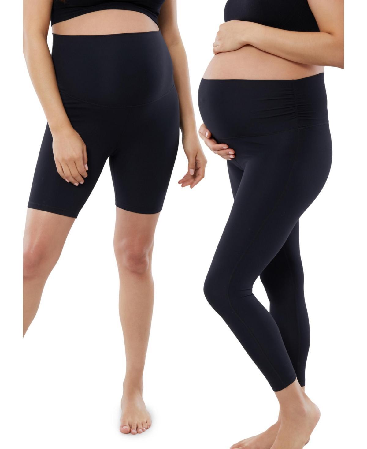 Ingrid & Isabel 2-Pack Maternity 7/8 Leggings & Bike Shorts Product Image