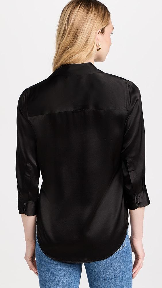 L'AGENCE Dani 3/4 Sleeve Blouse | Shopbop Product Image