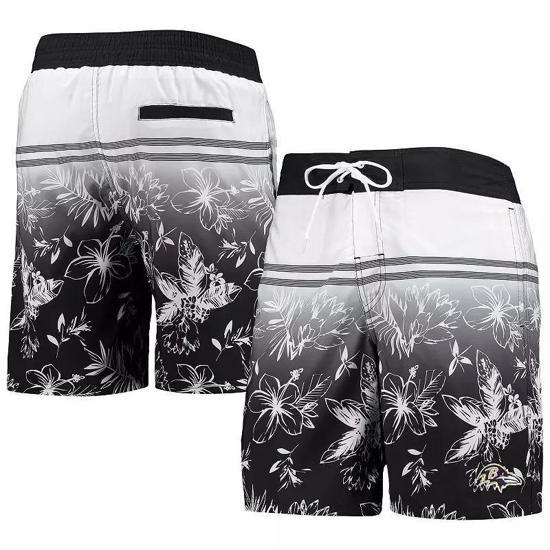 Mens G-iii Sports by Carl Banks Black Baltimore Ravens Island Volley Swim Shorts Product Image