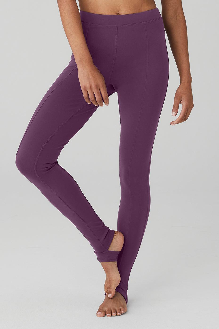 Airbrush High-Waist Enso Legging - Dark Plum Product Image