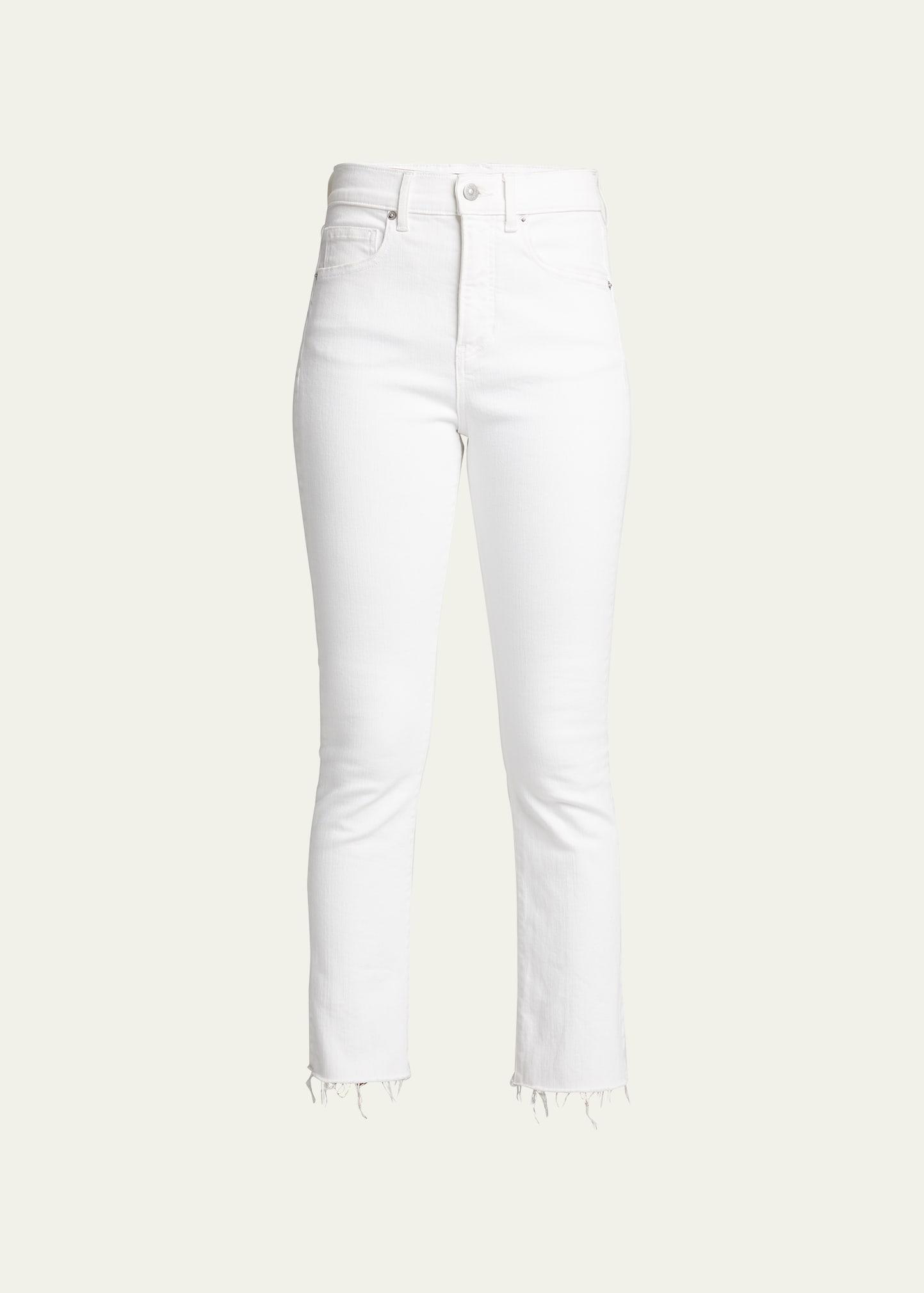 Carly Kick Flare Jeans with Raw Hem Product Image