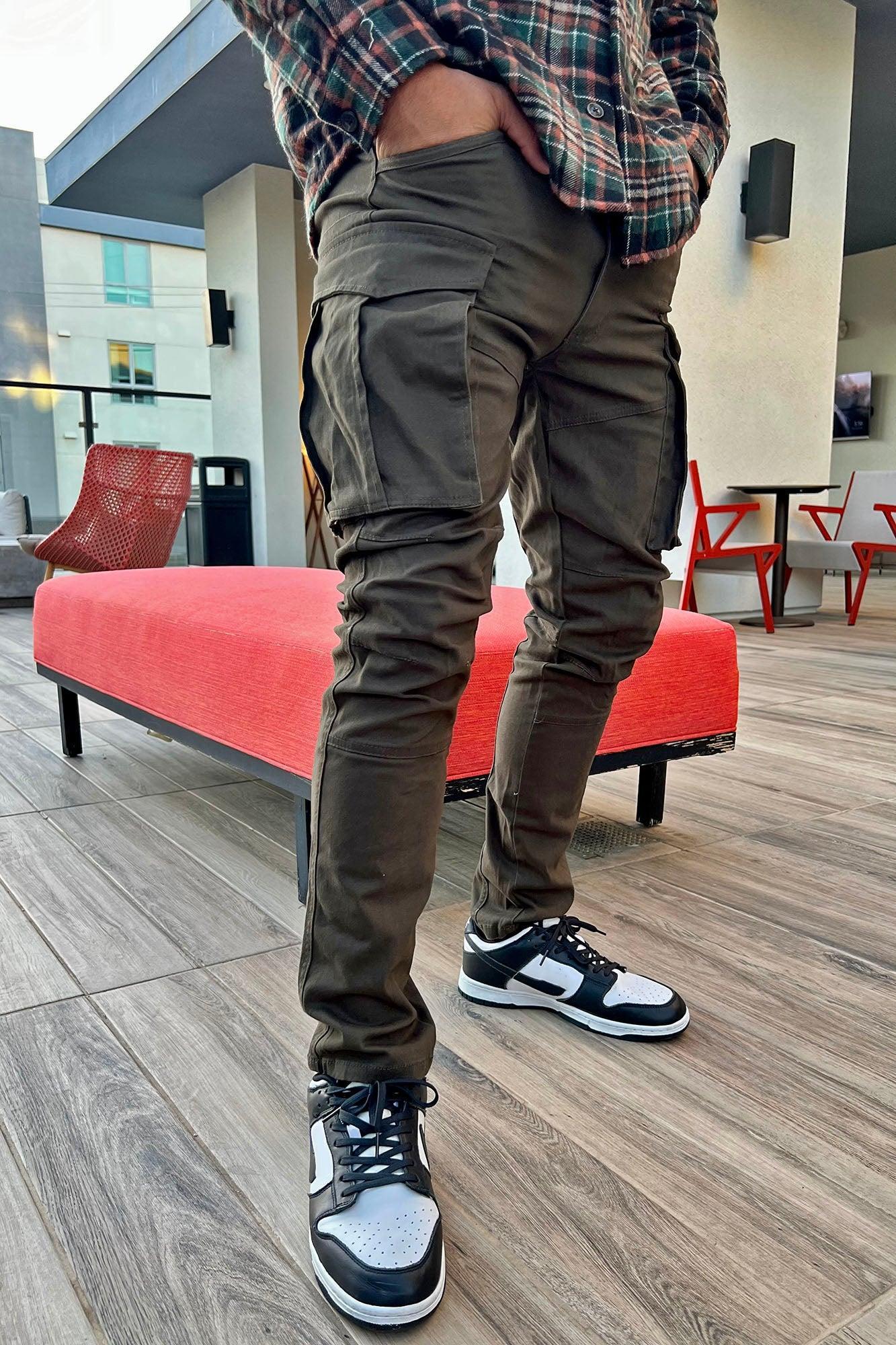 Summer Games Slim Cargo Pants - Olive Product Image