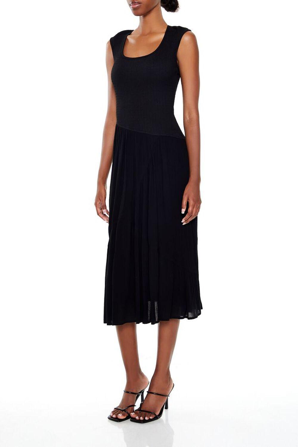 Asymmetrical Drop Waist Midi Dress | Forever 21 Product Image