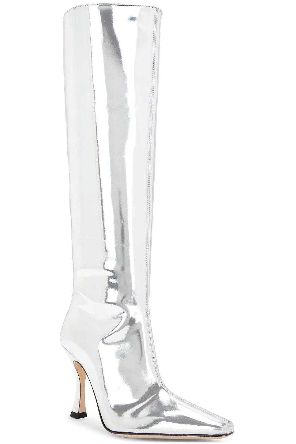 Staud Cami Boot in Metallic Silver Product Image