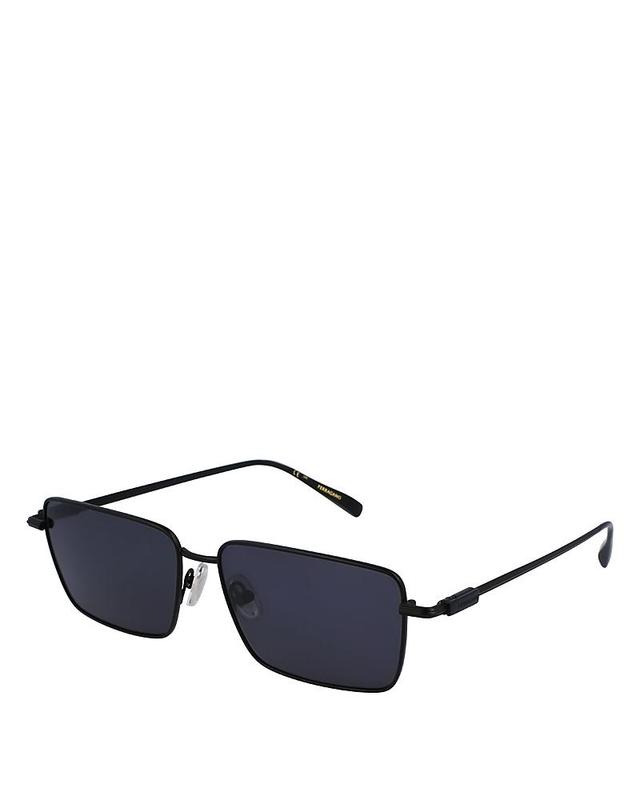 FERRAGAMO Gancini Evolution 57mm Rectangular Sunglasses Product Image