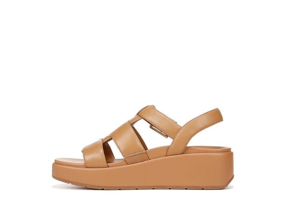 Vionic Delano Leather Platform Wedge Sandals Product Image