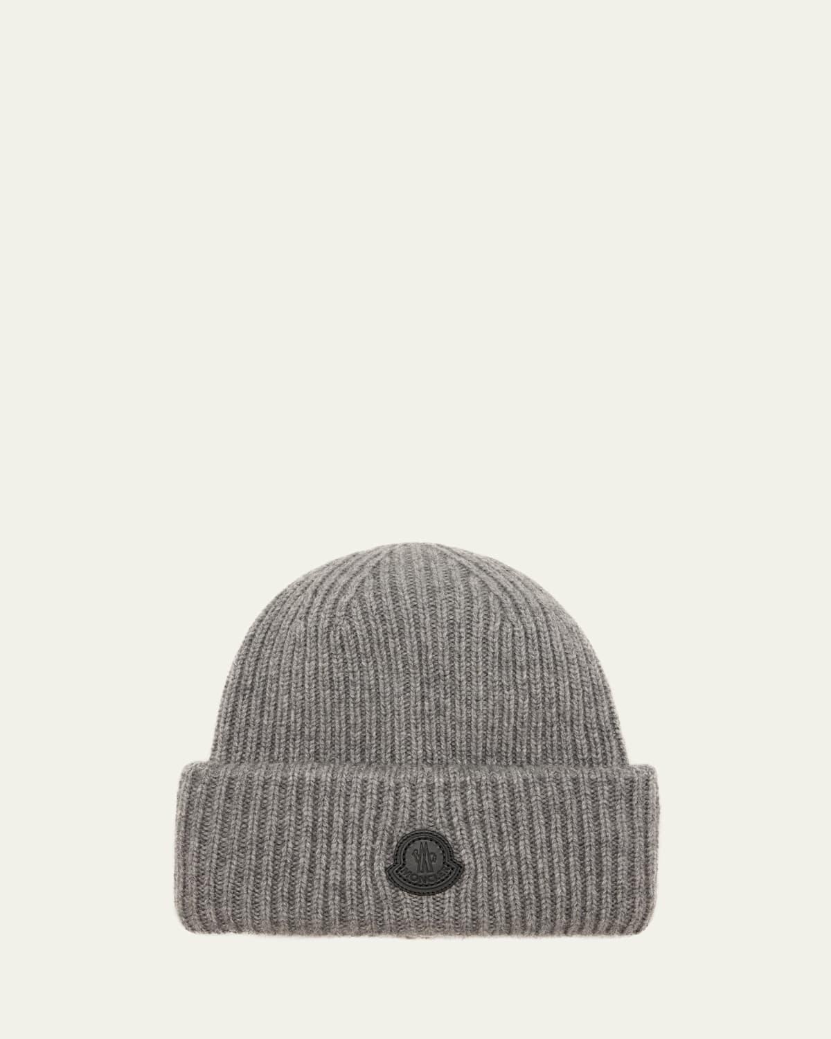 Mens Ribbed Cashmere Beanie Product Image