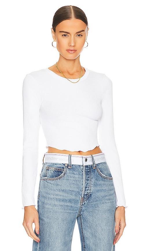 Arya Cropped Long Sleeve Top Product Image