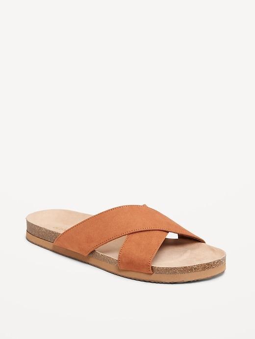 Cross-Strap Cork Sandals Product Image