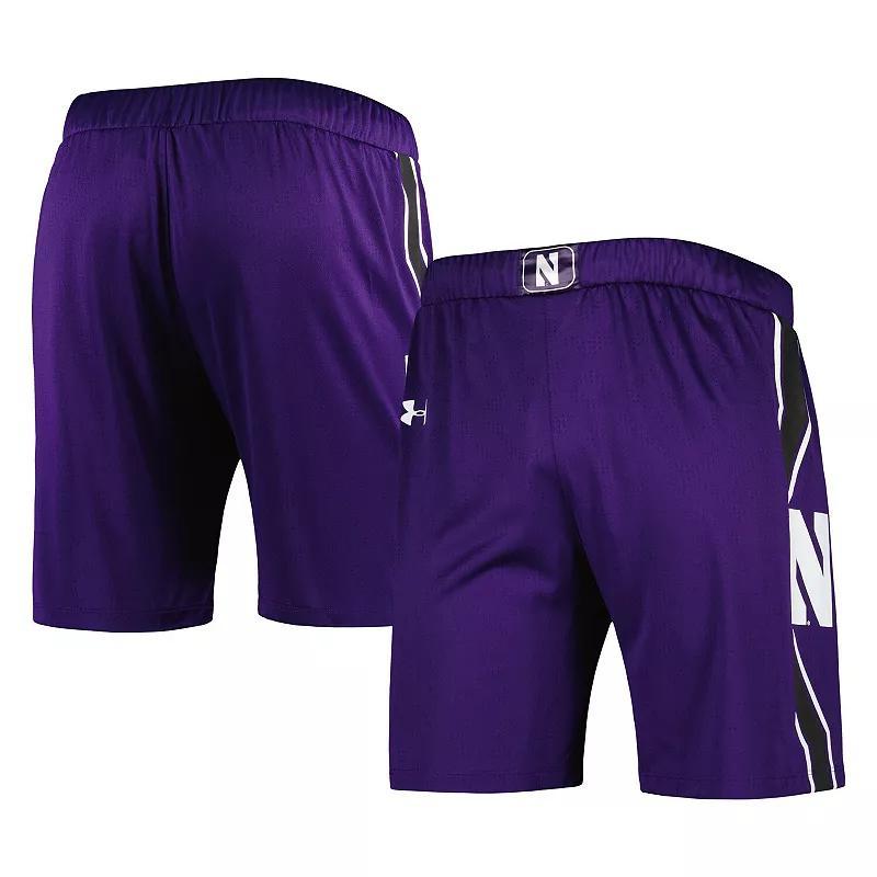 Mens Under Armour Northwestern Wildcats Logo Replica Basketball Shorts Product Image