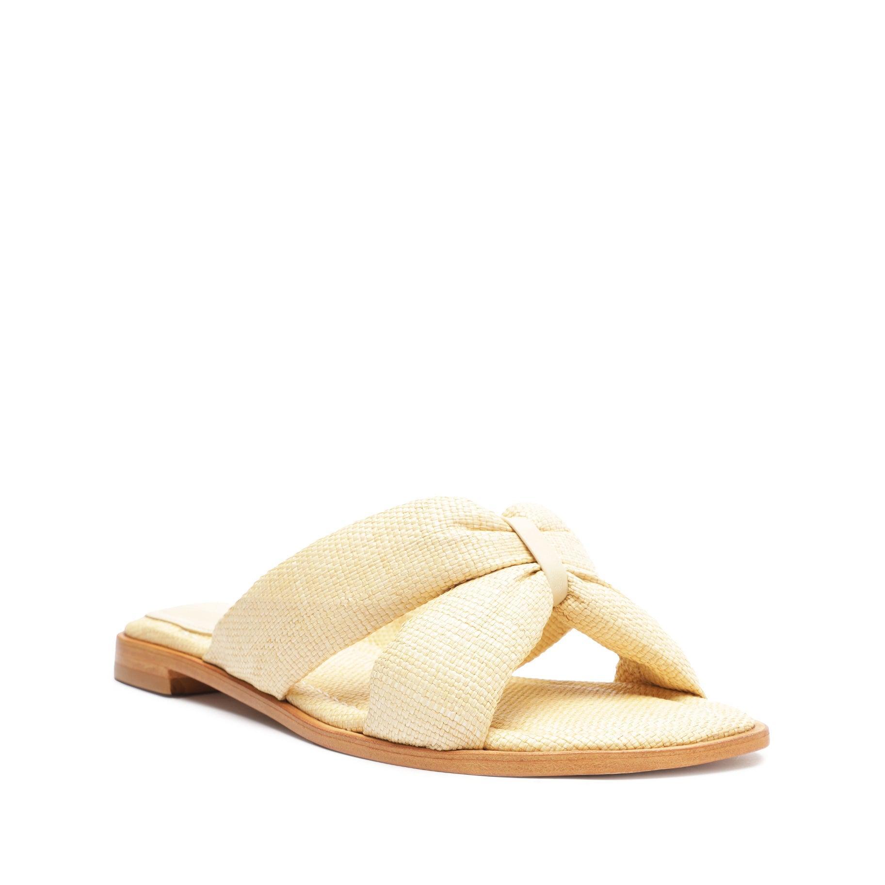 Fairy Casual Straw & Nappa Leather Sandal Product Image