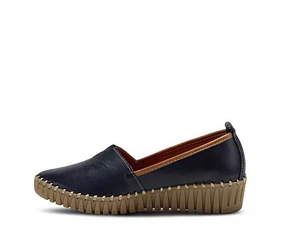 Spring Step Tispea (Navy Leather) Women's Shoes Product Image