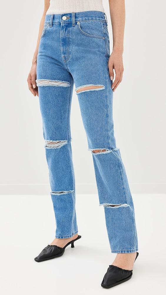 Marni Bleached Coated Boyfriend Jeans | Shopbop Product Image