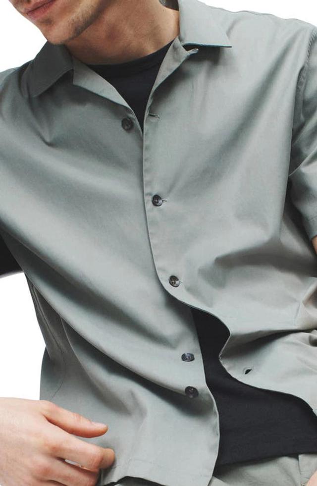 Avery Short Sleeve Button-up Shirt In Lichen Product Image