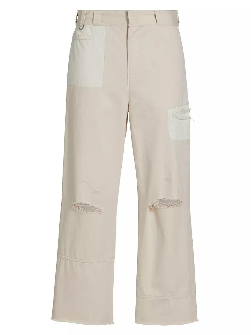 Distressed Cotton Pants Product Image