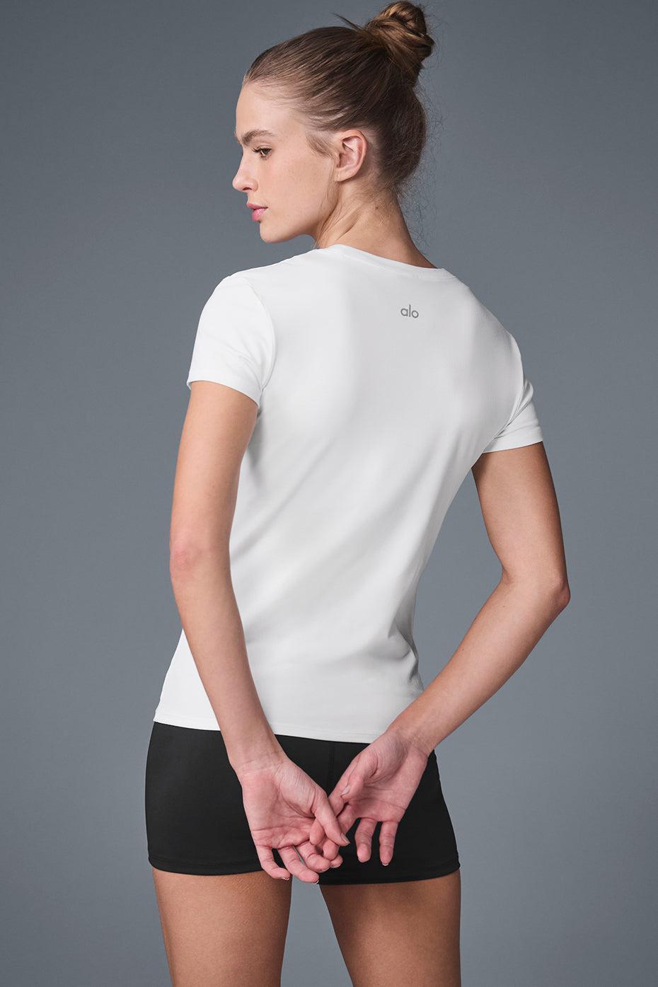 Alosoft Finesse Tee - White Female Product Image