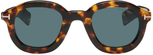 Brown & Black Raffa Sunglasses In 52v Vintage Havana Product Image