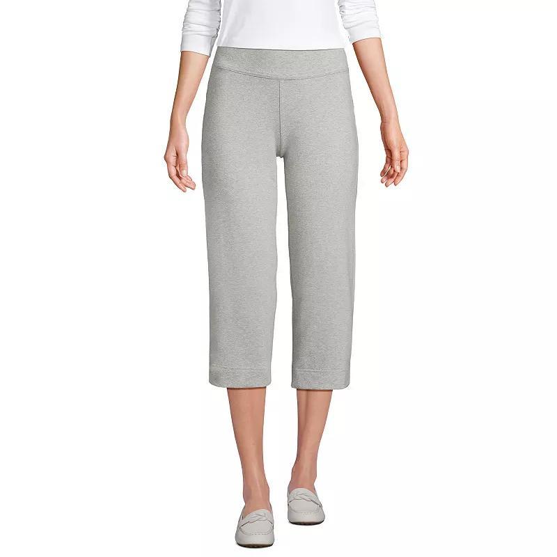 Womens Lands End Starfish Straight-Leg Pull-On Crop Pants Gray Grey product image