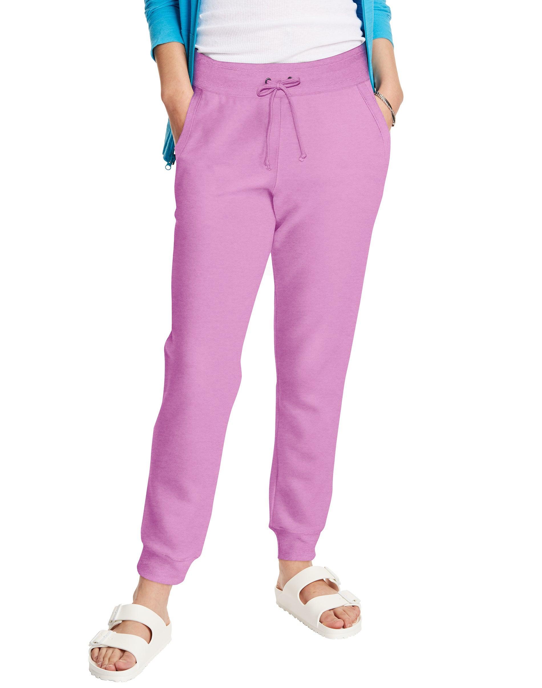 Womens Hanes French-Terry Joggers Blue Product Image