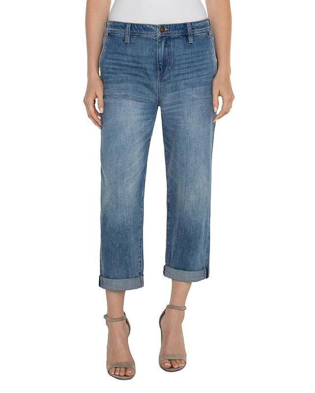 Liverpool Los Angeles Norma Jean Mid-Rise Relaxed Roller 24 1/2 (Isla Vista) Women's Jeans Product Image