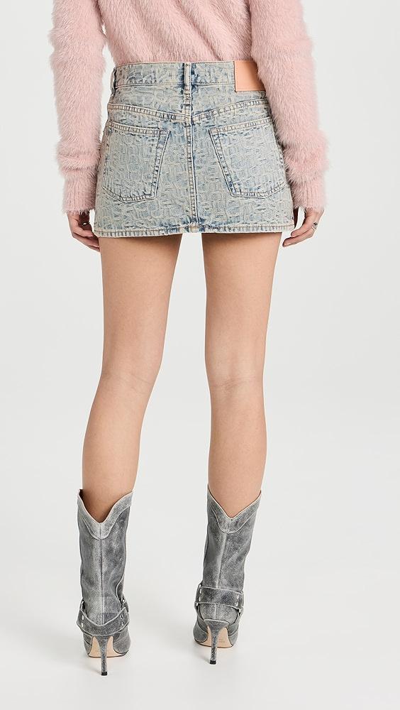 Acne Studios Macaria Monogram Mini Skirt | Shopbop Product Image