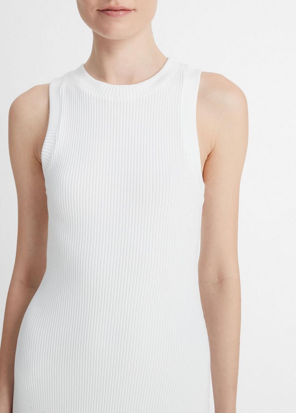 Ribbed High-Neck Tank Dress Product Image