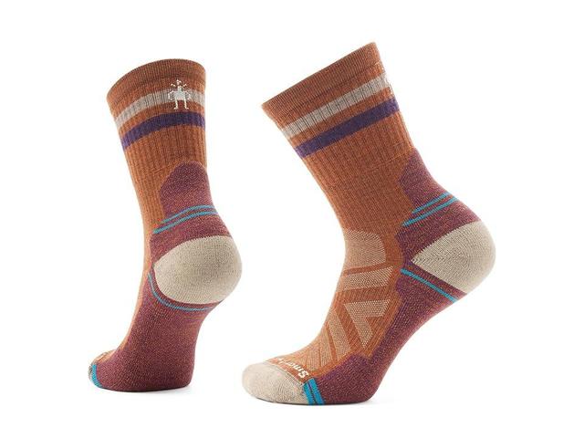 Smartwool Hike Light Cushion Tube Stripe Crew Socks (Fossil) Women's Crew Cut Socks Shoes Product Image