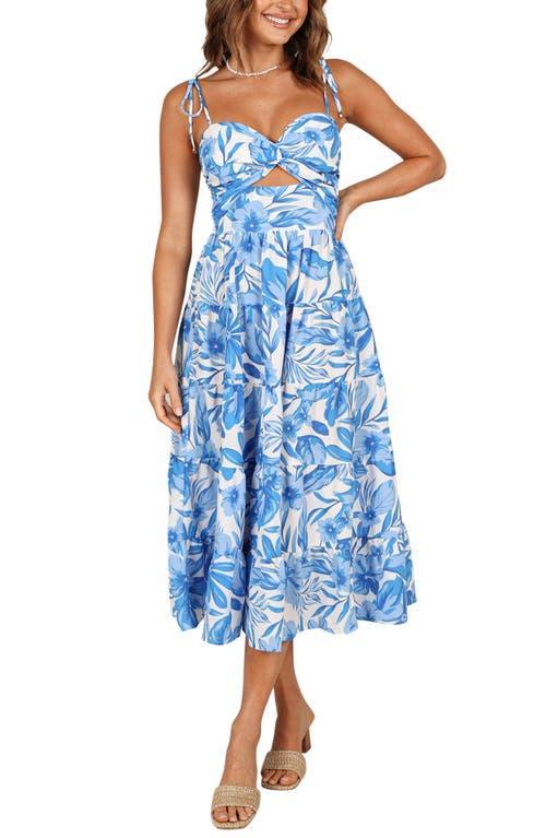 Petal and Pup Womens Rose Midi Dress - Blue Product Image