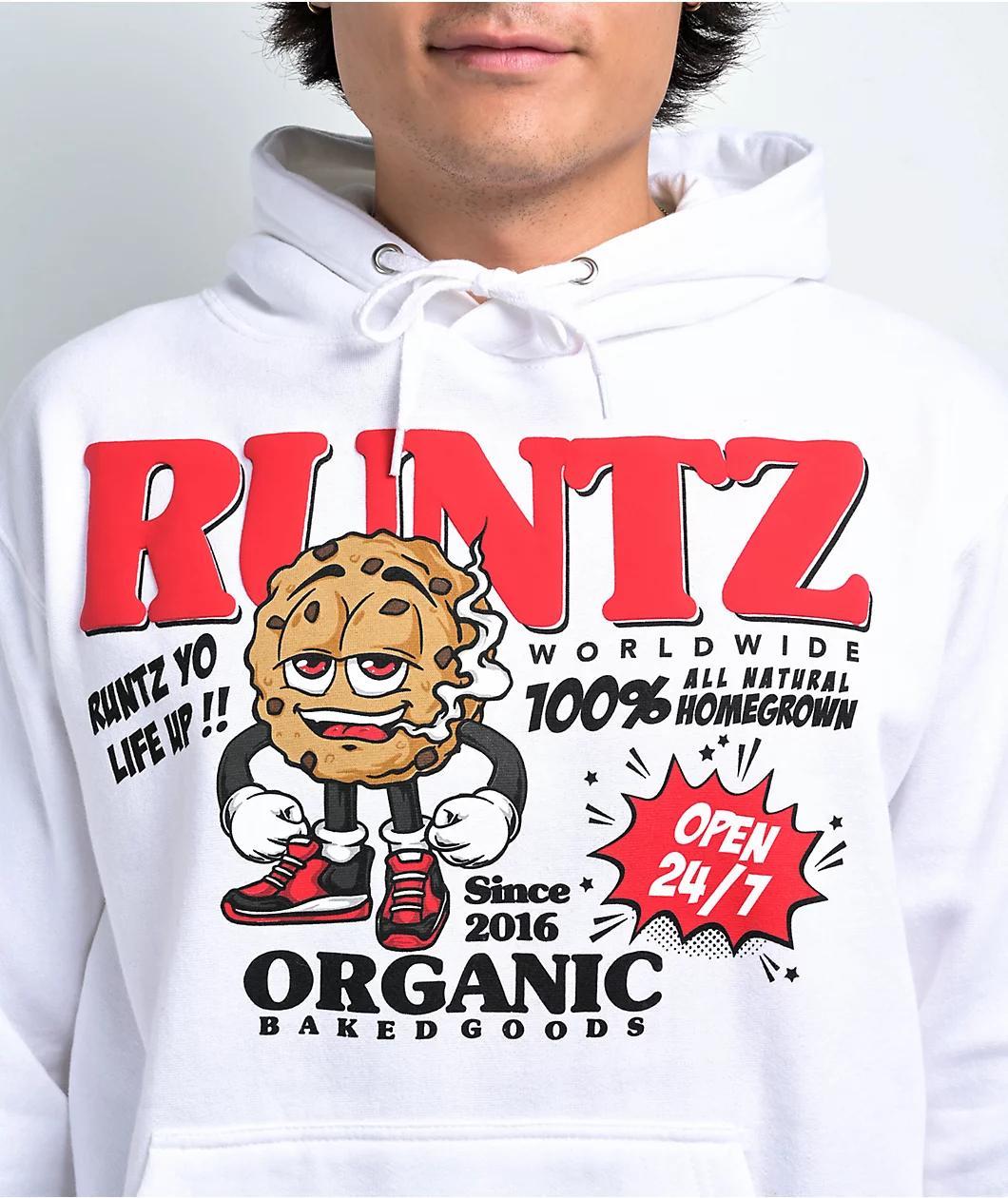 Runtz Baked Organic White Hoodie Product Image