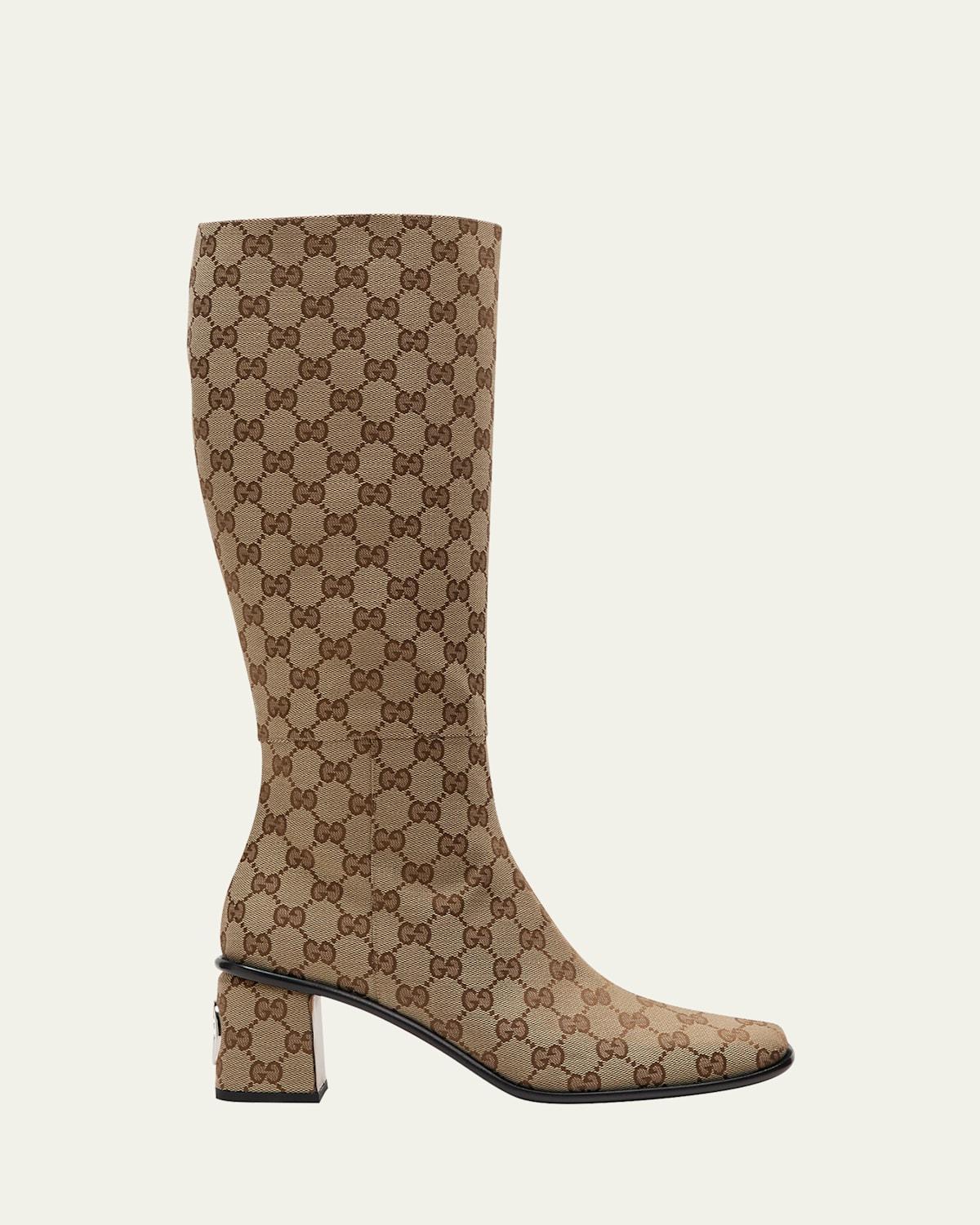 Onyx GG Monogram Knee Boots Product Image