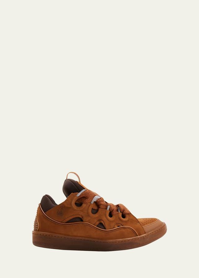 Mens Caged Suede Jumbo-Lace Sneakers Product Image