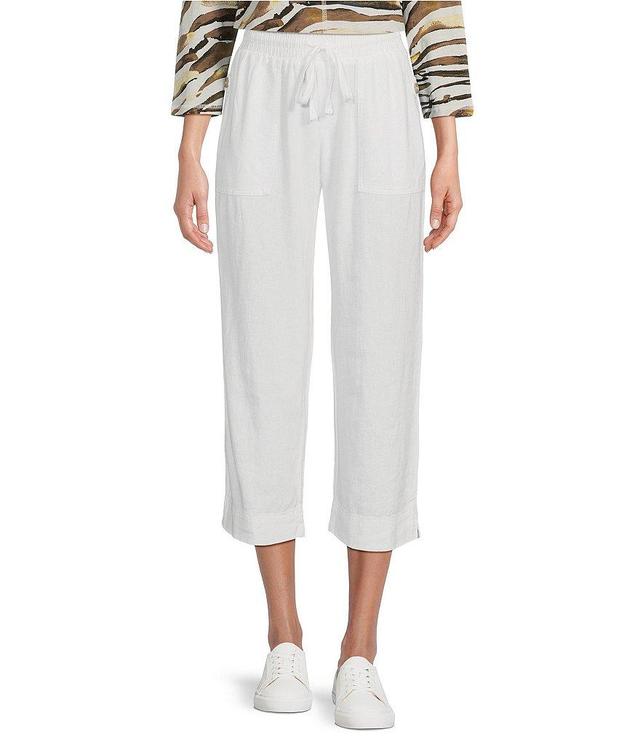 Westbound The ISLAND Crop Pull-On Mid Rise Wide Leg Drawstring Waist Pant Product Image