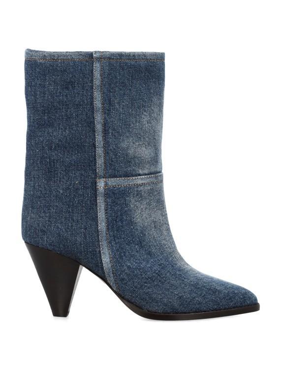 Ankle Boots Rouxa Aus Denim In Blue Product Image