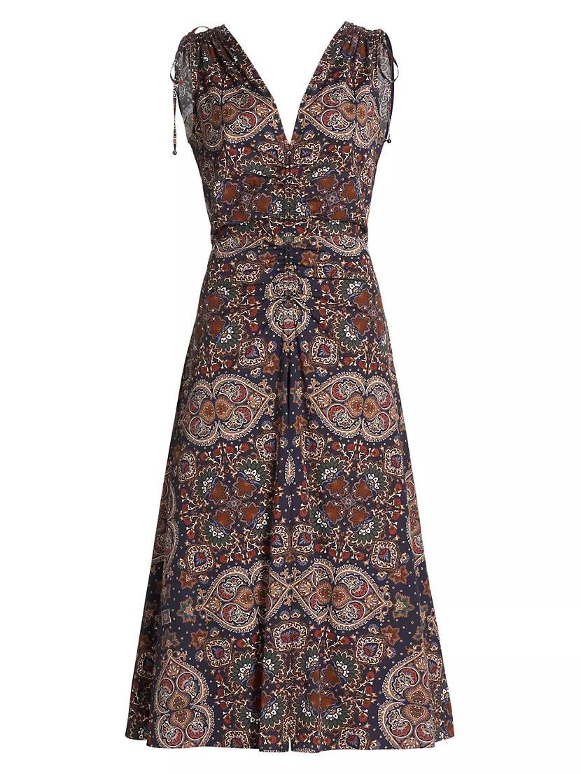 Zia Paisley Midi-Dress Product Image