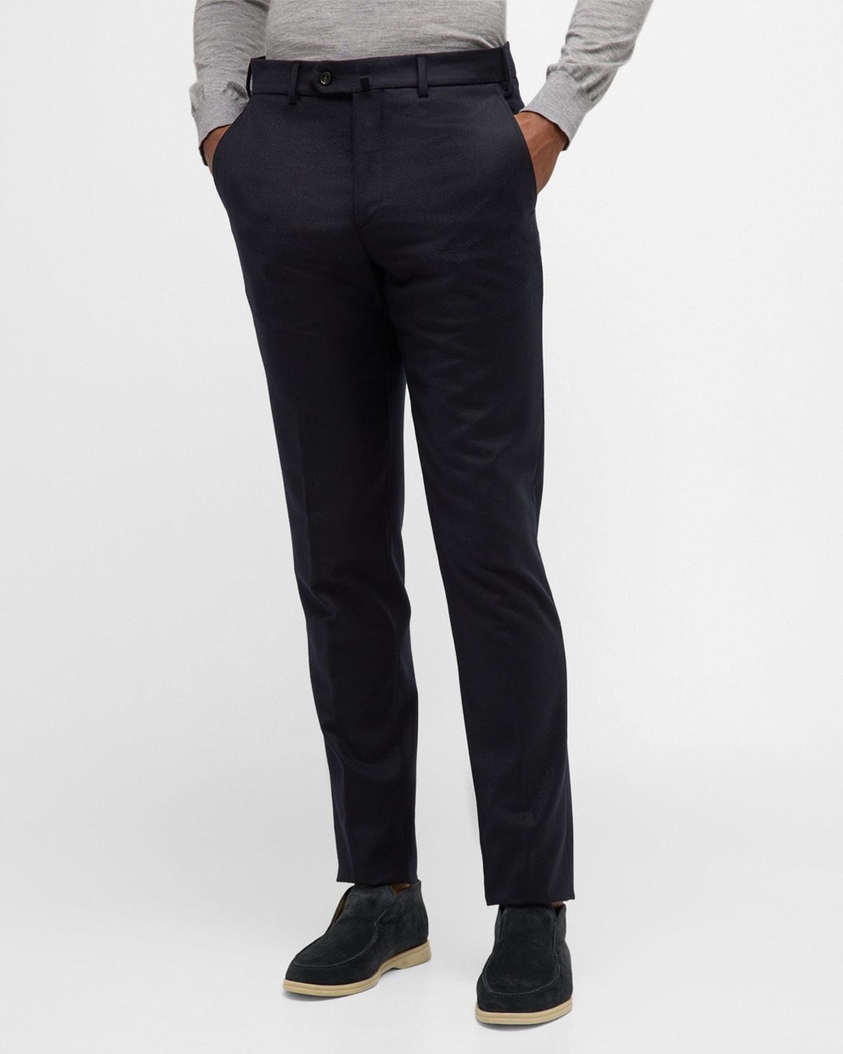 Mens Carlo Cashmere Flannel Trousers Product Image