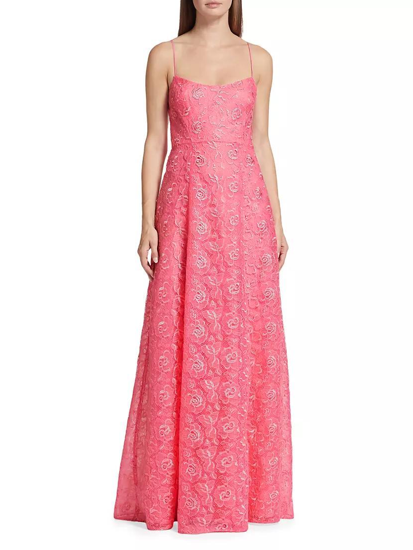 Linda Floral Lace Gown Product Image